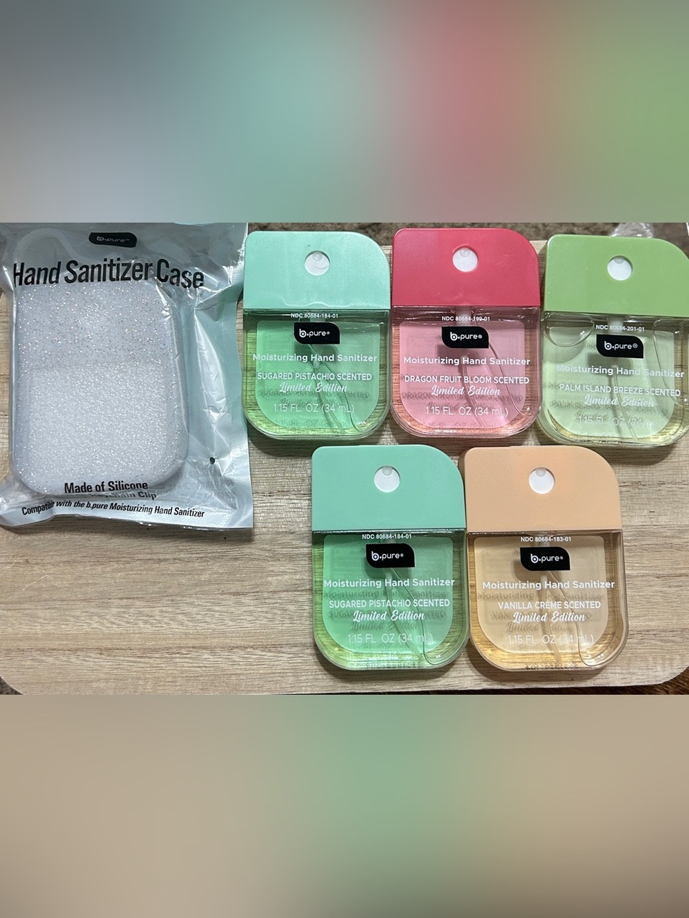 b.pure Moisturizing Hand Sanitizer Bundle + Silicone Case -